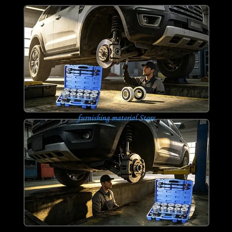 Y5GD Complete 27Piece/set Car Bushing Removal Tool For Most Models Car Bushing Press Durability 45 Steel Construction