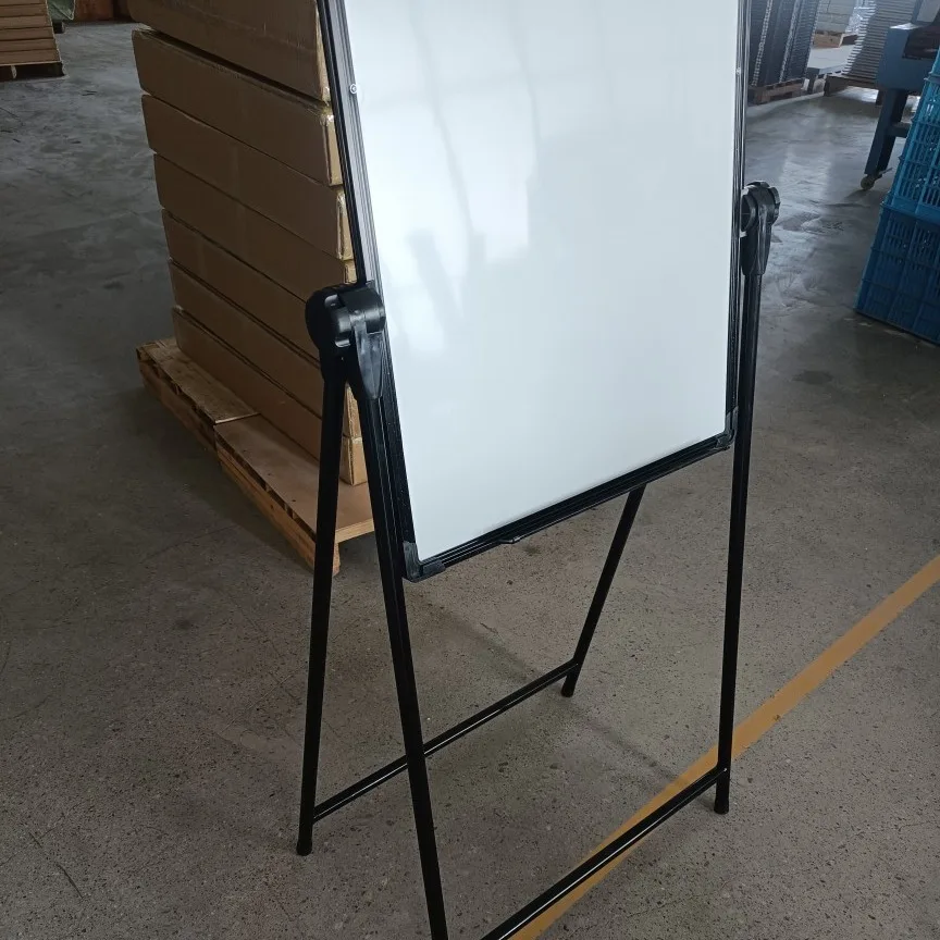 Lavagna Magnetica Verticale Mobile per Sale Riunioni, Formazione e Lezioni, Bifacciale con Fogli Intercambiabili