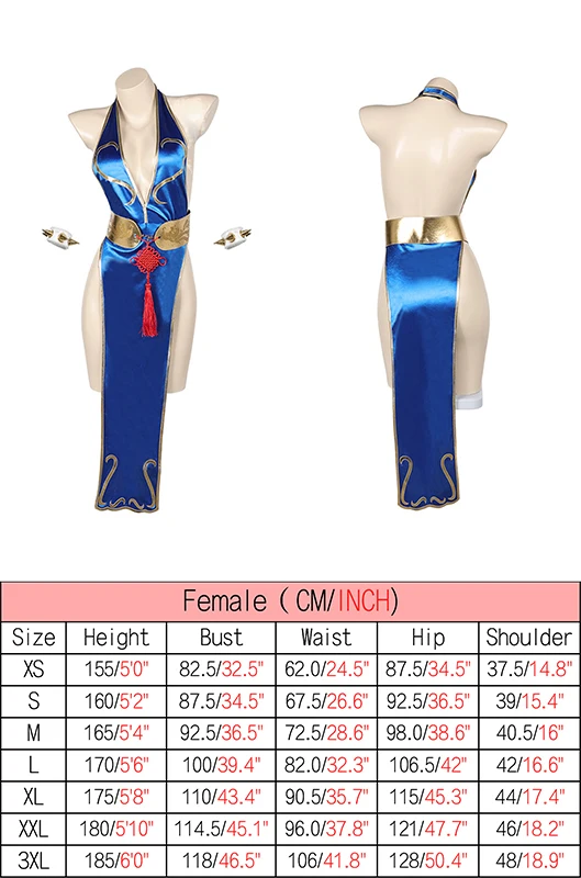 Jeu Cos Chunmovies Cosplay Costume, Tenues Nette, Sexy Cheongsam, Halloween, Carnaval, Accessoires Imbibés pour Adultes, Femmes, Bol Roleplay