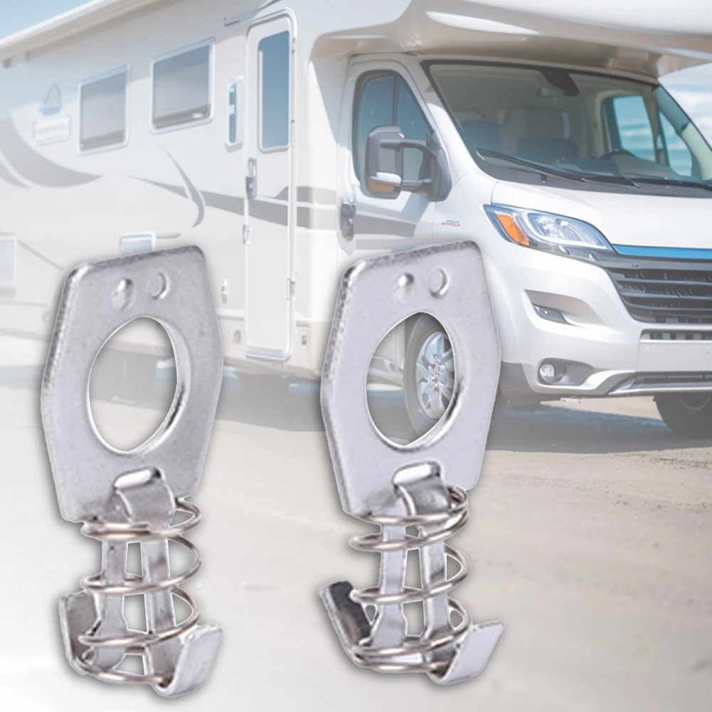 Impermeável RV Camper Door Latch Fastener, Aquecedor Válvula Suporte, Cam Lock com gancho Fastener Parts, Automotivo, Conjunto de 2