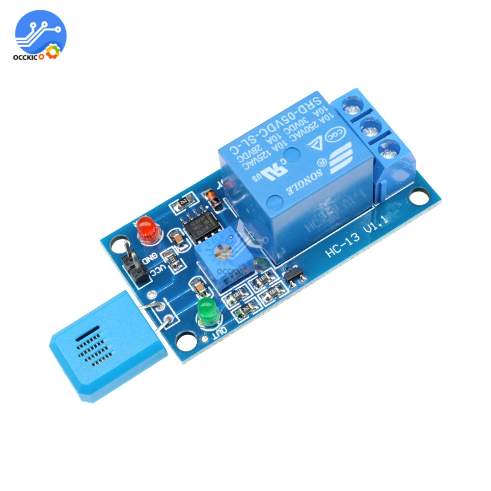 HR202 5V Humidity Switch Sensor Relay Module Sensitive Humidity Controller Sensor Module Direct drive relay