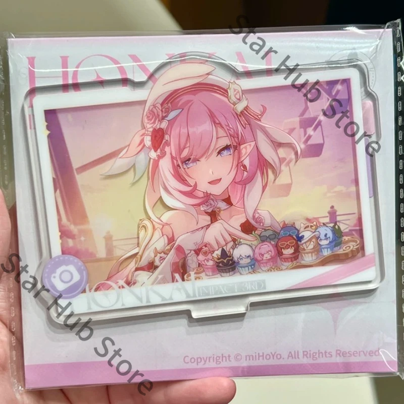 Honkai Impact 3 Elysia – Figurine en acrylique à poser, ornement de bureau, articles officiels de qualité pour cosplay, produits adorables liés au jeu, cadeau