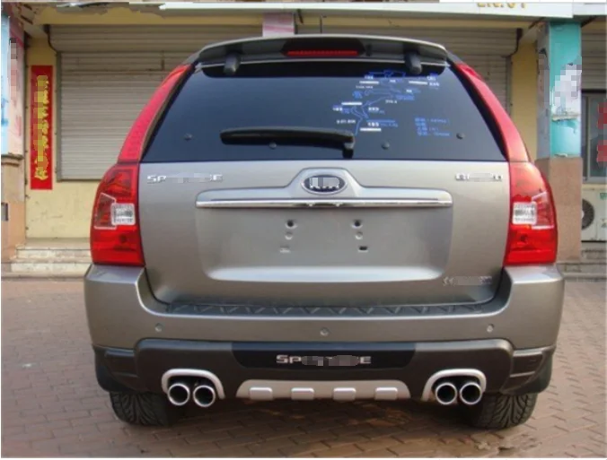 For Kia Sportage Spoiler High Quality ABS Material Car Rear Wing Primer Color Rear Spoiler For Kia Sportage Spoiler 2007-2013
