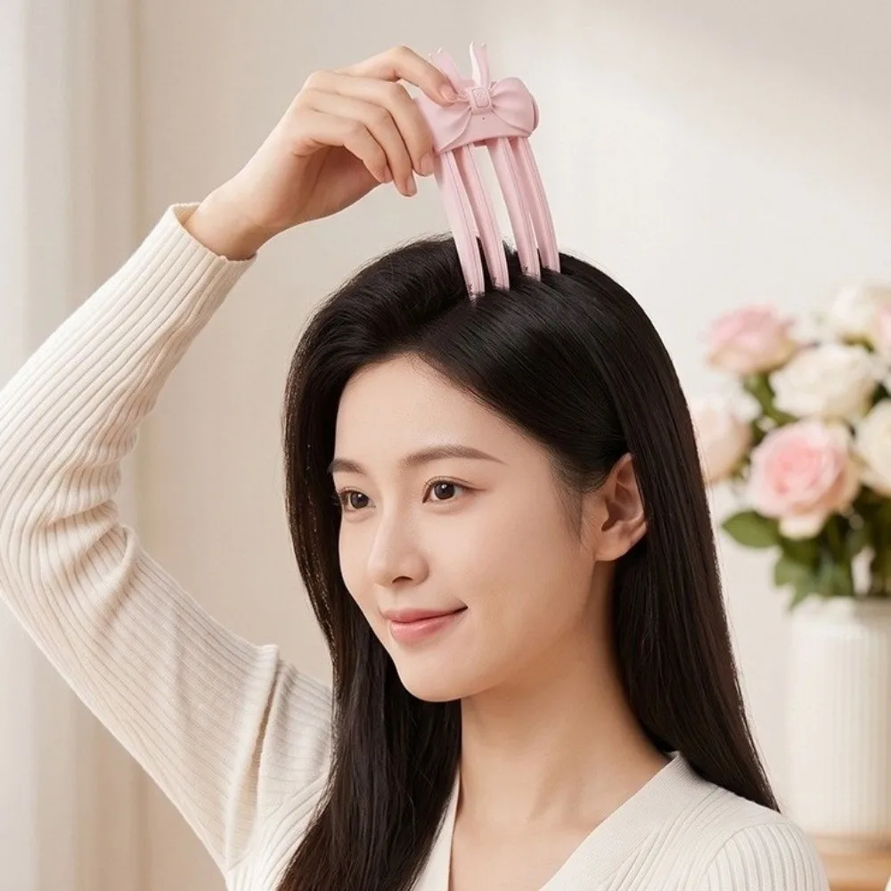 Cordless Hair Volume Clip Portable Heating Volumizing Styling Tool Compact Body Fluffy Design Heating Curling Clips Root Lifting