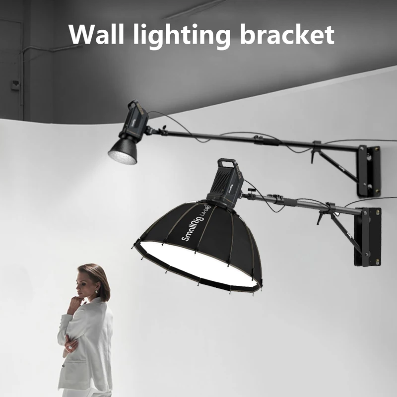 

Wall Bracket for Photographic Lamp Ring Light Softbox Adjustable Boom Arm 79-148cm