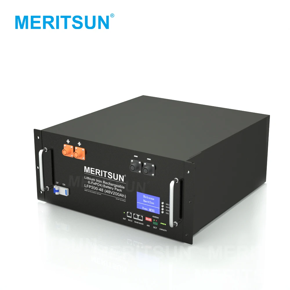 MeritSun 200 AH 51.2 Volt Lithium Battery Pack Lifepo4 Battery Lithium Ion Battery with BMS