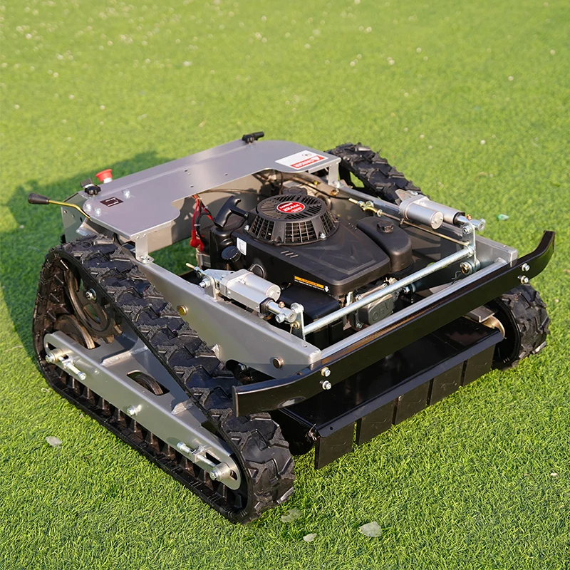 Customized Agriculture Rubber Tracks Remote Control Robot Lawn Mower CE EPA Diesel Engine All Terrain Grass Cutting Machine