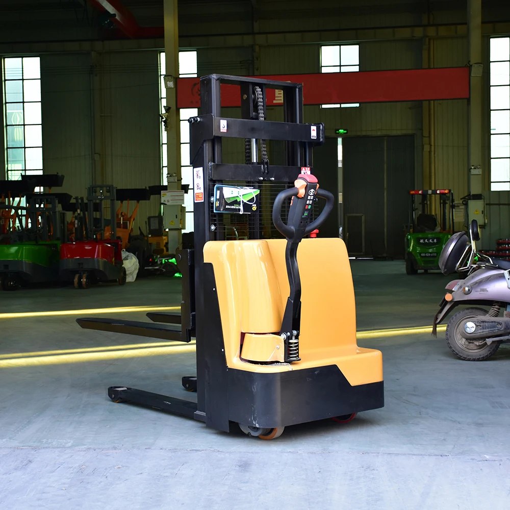 

Customized 1.5ton 2ton Full Electric Pallet Stacker Truck With Adjustable Lifting Forks For Restaurant Industries Type Electric