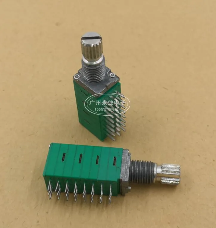 1 Piece RK097 8 Link Precision Volume Adjustable Potentiometer B50K 24 Feet Adjustable Resistance B503 8 Channel Shaft 15MM