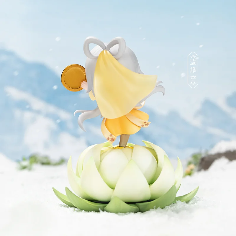 Genuine QingCang Luo Tianyi Snow Dance Tianyin Anime Action Q Version Virtual Idol Model Music Box Base Collectible Toys Gift