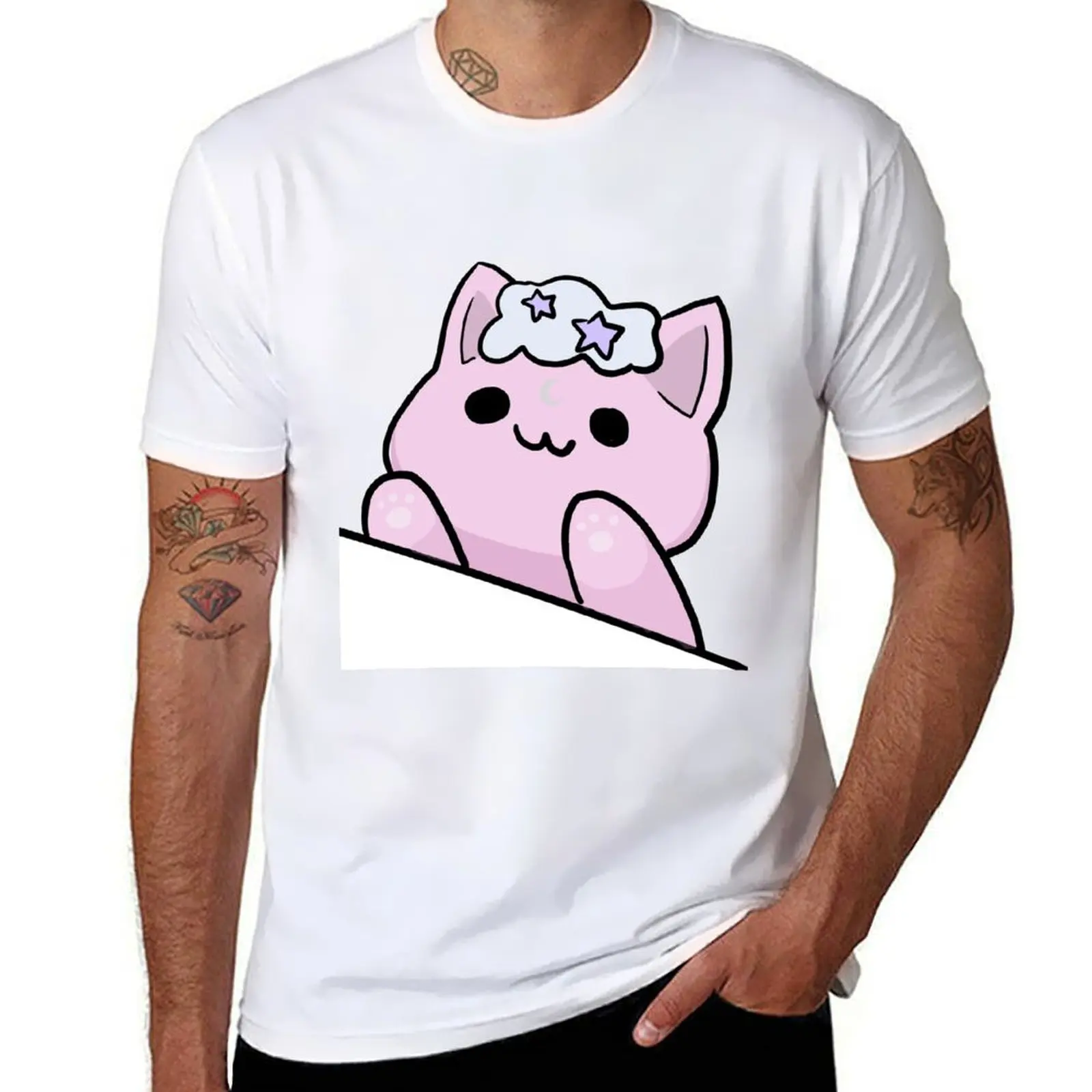 

Cloud cat T-Shirt heavyweights oversized t shirt men tshirt