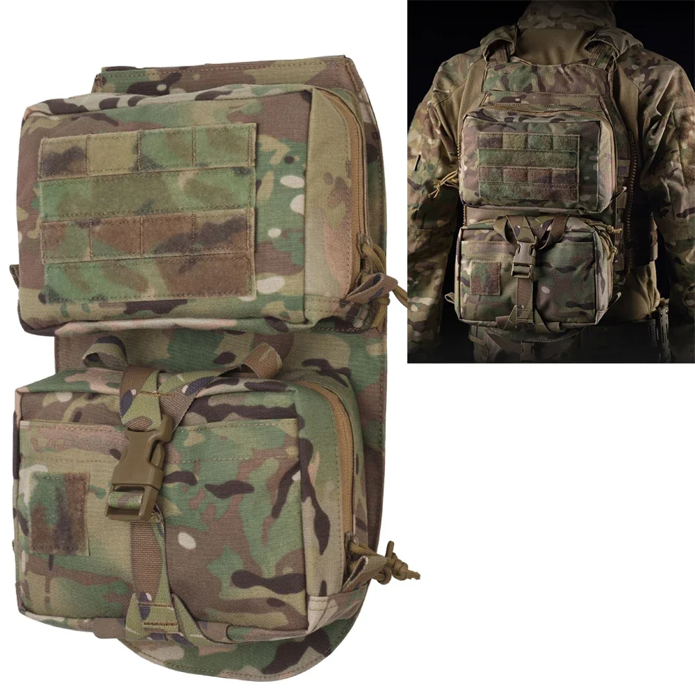 Scarab Tactical Plate Carrier Back Panel Pouch Molle Hunting Vest Water Bag Assault Airsoft Vest Accessories