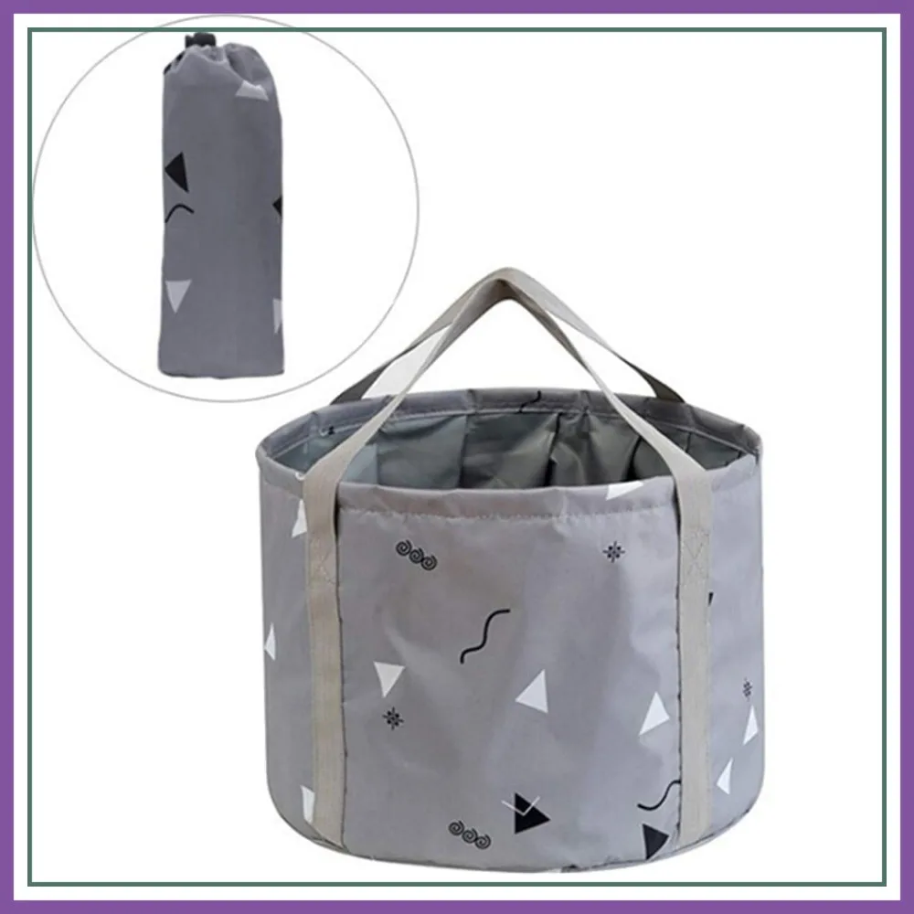 

24L Collapsible Foot Bath Basin for Soaking Men Large Feet, Portable Soak Tub for Travel Camping, Grey