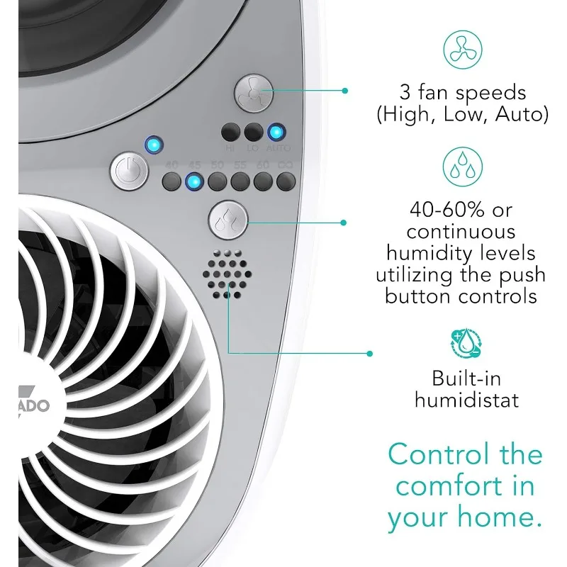 UH100 Ultrasonic Humidifier with Fan Assisted Humidification