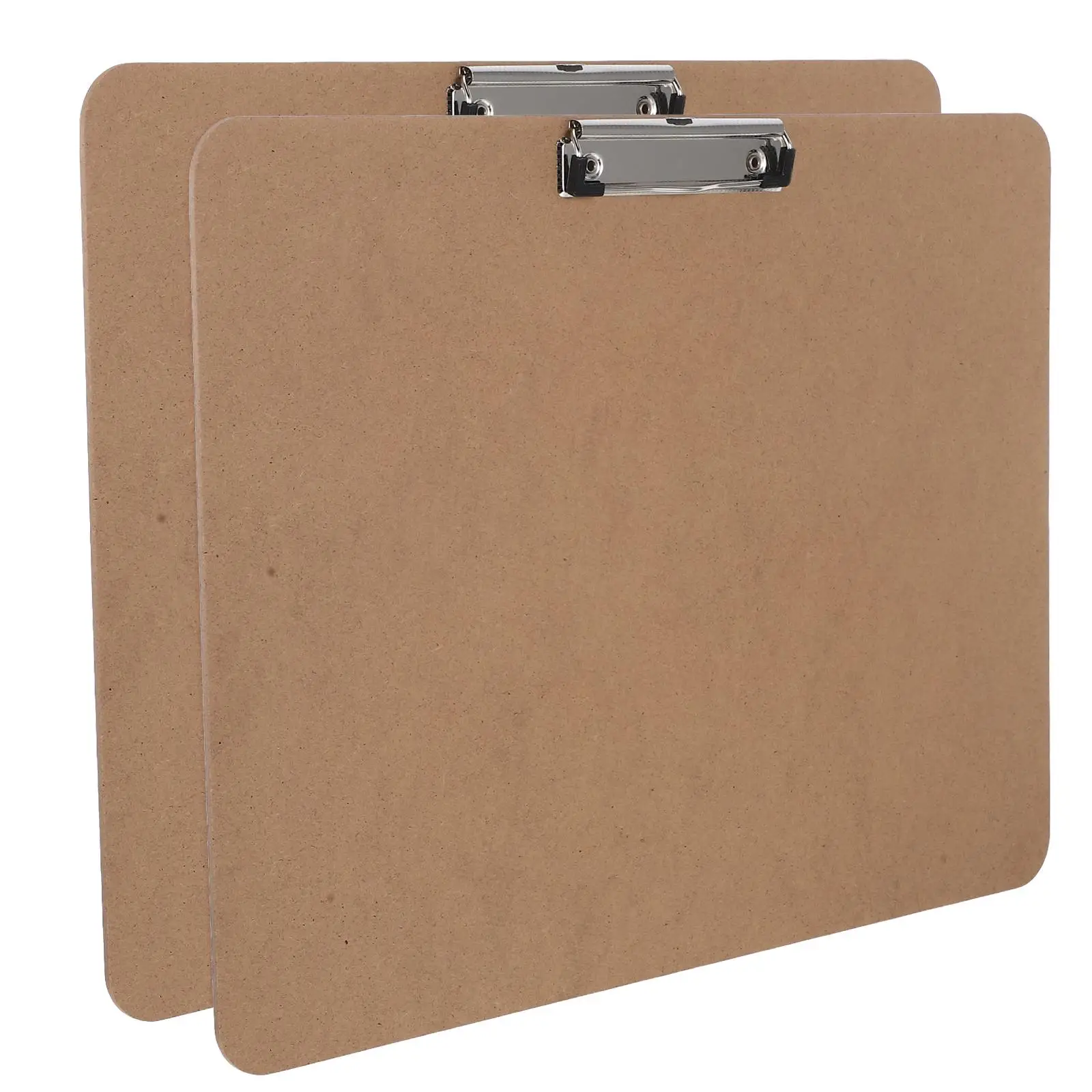 2pcs Large Wooden Clipboards Smooth Surface for Sketching Drawing Outdoor Fieldwork Strong Clip Portable Boards