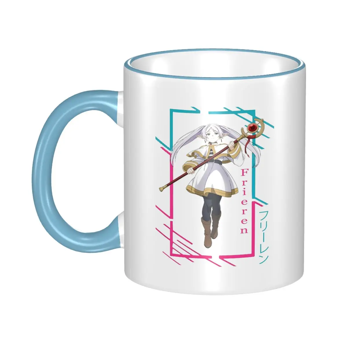2025 كوب شاي Sousou No Frieren Merch من سلسلة الرسوم المتحركة المضحكة