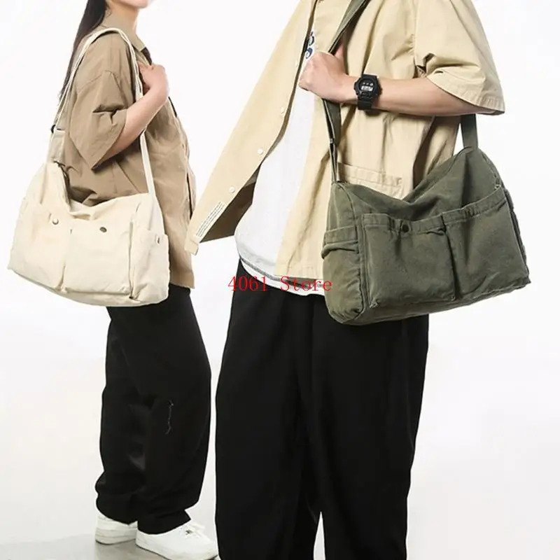 

Bag Canvas Crossbody Bag Casual School Shoulder Bag Handbag Unisex