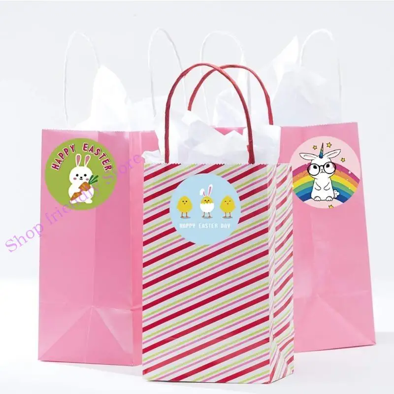 

594a 500pack милые лейблы пасхальные наклейки на яиц для кролика для искусства Diy Craft Journ