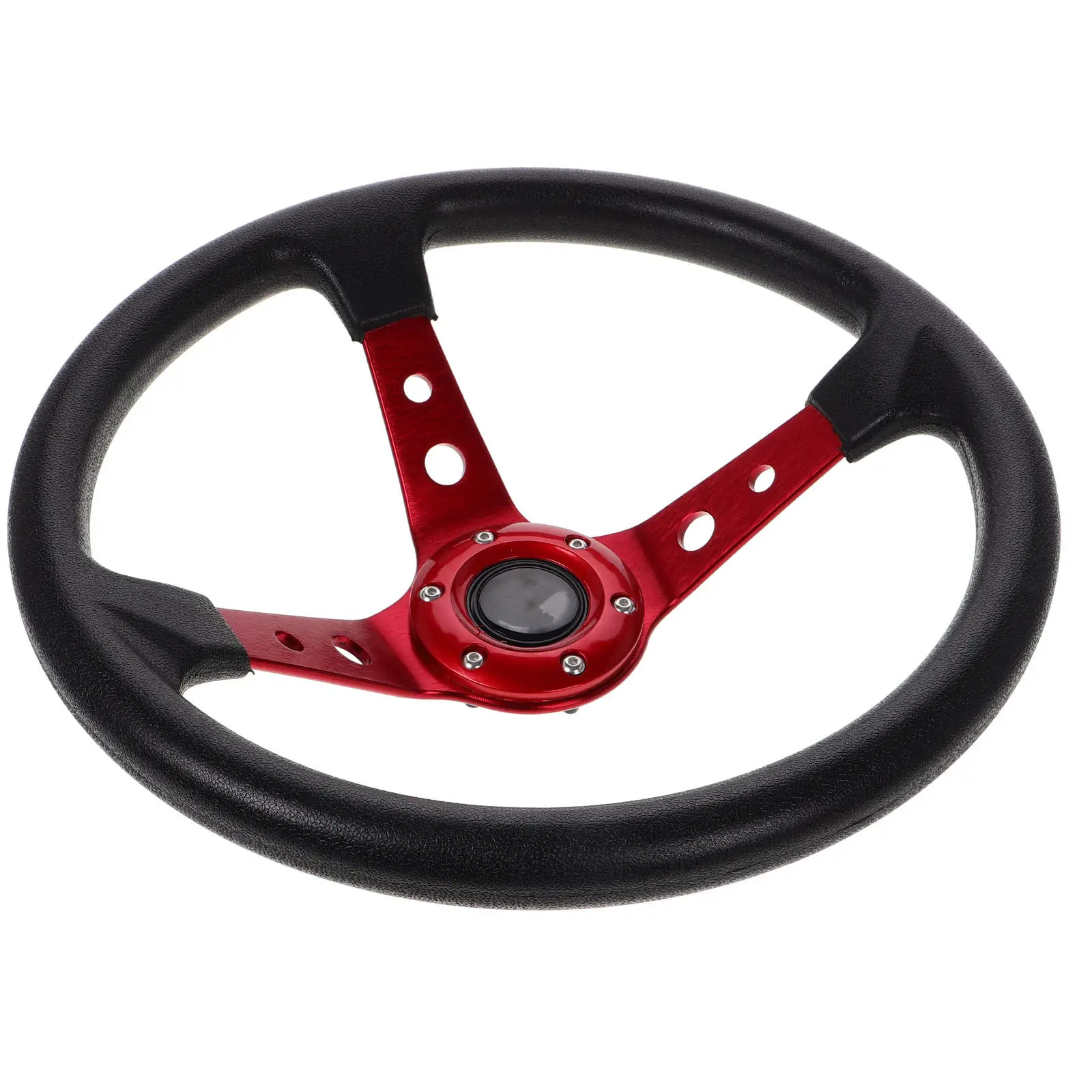 

Universal 14 Inch Racing Steering Wheel PU Drift Steering Wheel for Car Golf Cart Gaming Golf Cart Accessories