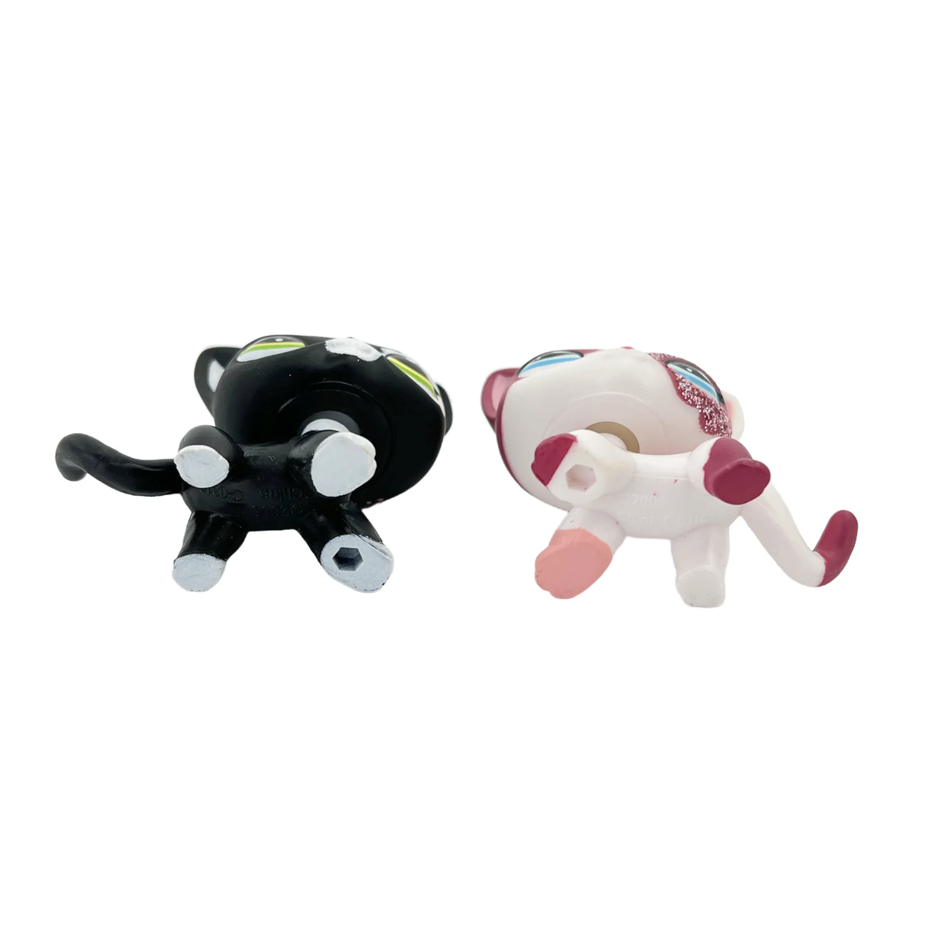 2 pçs/set Raro Animal brinquedo para animais de estimação Bonito gato Stand Cão Dachshund Collie Cocker Spaniel Grande Dane Velho Bobble cabeça lps brinquedo