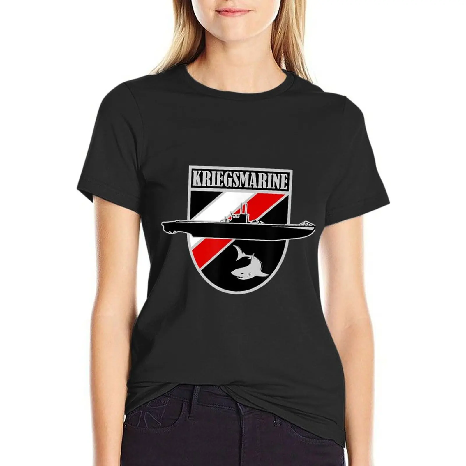 WW2 German Uboat Kriegsmarine T-Shirt lady clothes Short sleeve tee t-shirt dress for Women graphic