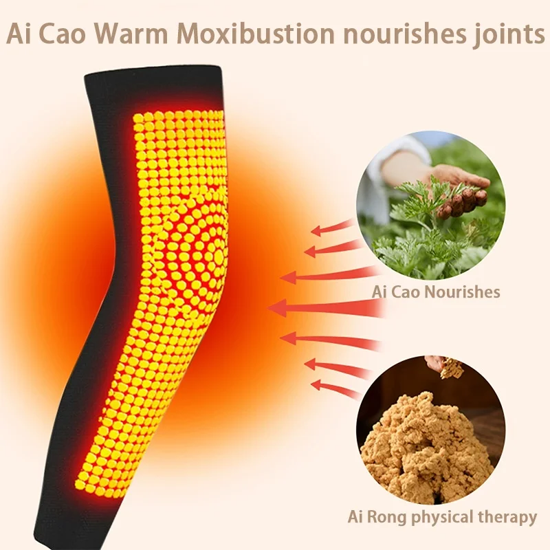 1쌍 겨울 관절 무릎 워머 - 야외 활동 및 관절염 완화를 위한 추운 날씨 지원