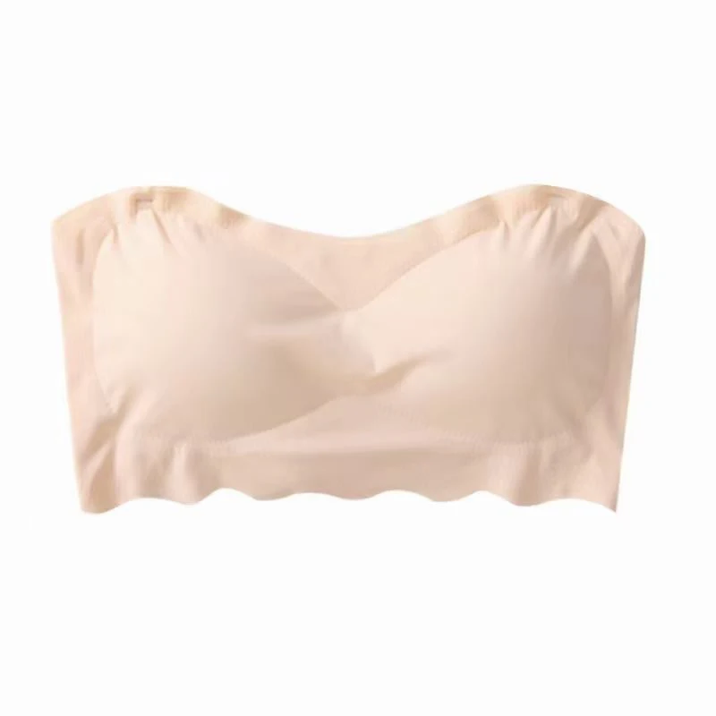 Modieuze Nieuwe Stijl Naadloze Sexy Tube Top Met Borstkussentjes Voor Vrouwen