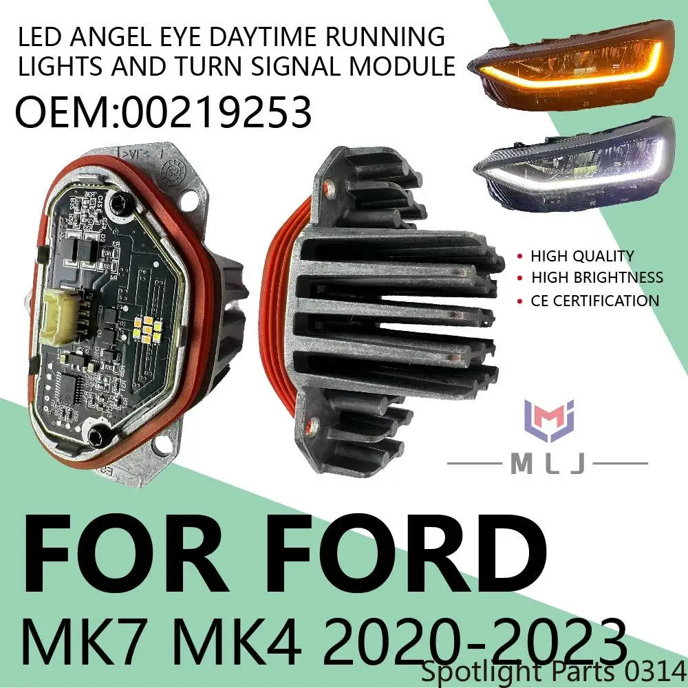 

H1BZ-14B284-B 00219253 для Ford MK7 MK4 2020-2023, модуль указателя поворота, блок «ангельский глаз», модуль балласта DRL, автомобильные аксессуары