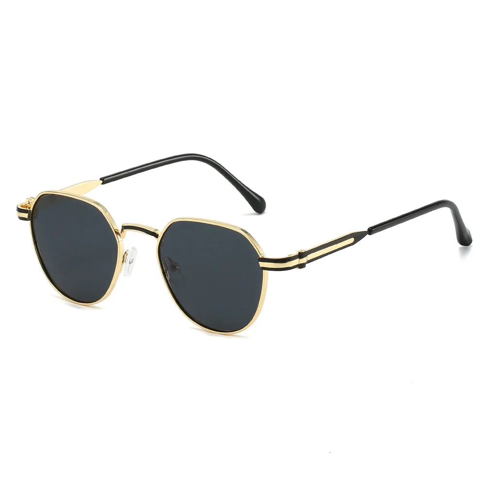 

Steampunk Round Sunglasses for Women Men Metal Frame Sun Glasses Retro Shades Circle Hippie Glasses UV Protection Summer Eyewear