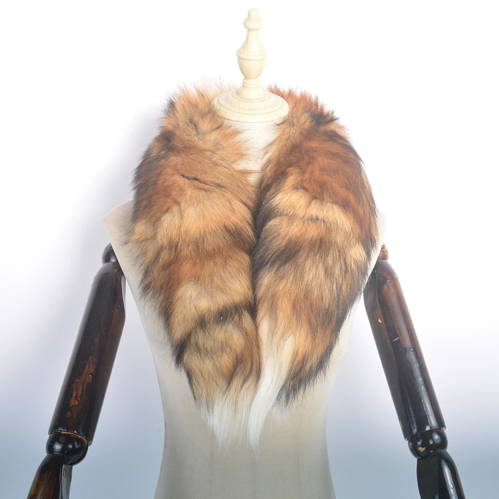

Large Fox Tail Fluffy Real Fox Fur Scarf Women Winter Warm 100% Real Fur Scarves Girls Fashion 85cm Real Fox Fur Tail Mufflers