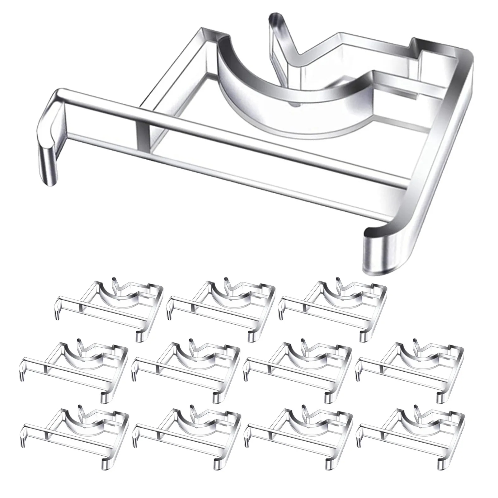 

12 прозрачных зажимов для штор, прозрачные пластиковые клипсы скрытого монтажа для горизонтальных жалюзи под дерево, для ремонта и замены венецианских жалюзи