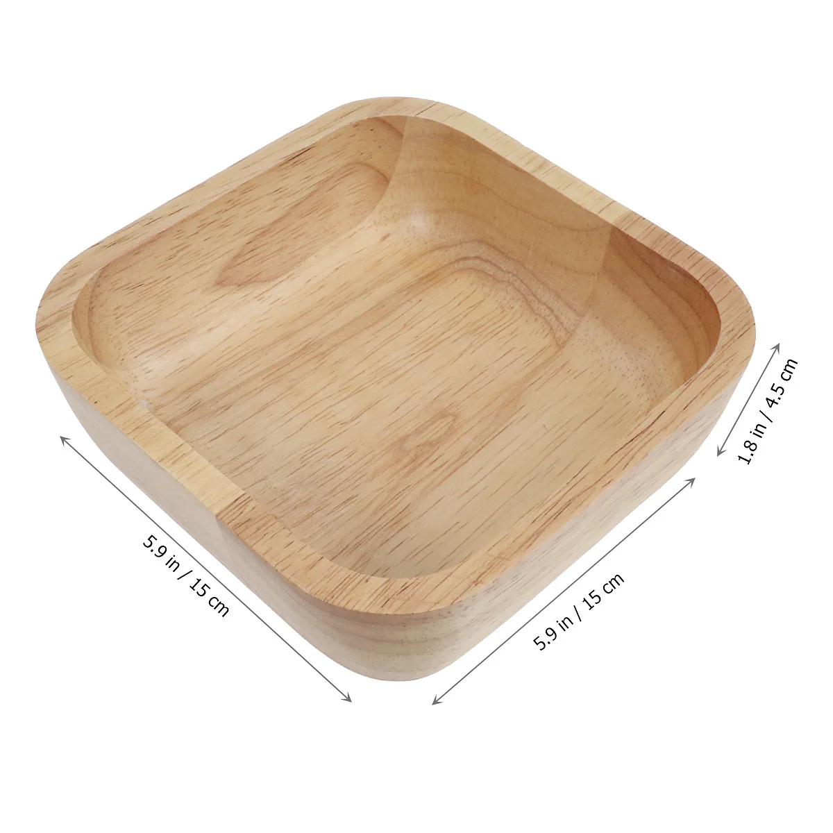 

Wooden Salad Bowl Eco Friendly Kitchen Set Crack Resistant Vegetable Serving Bowls Fruit Container Wooden