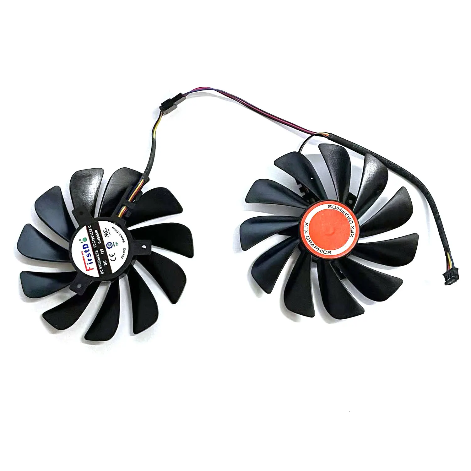 2 adet/takım FDC10U12S9-C CF1010U12S 95mm cfrx590 GME GPU ekran kartı XFX RX 590 580 VGA ekran kartı soğutma için soğutucu fan