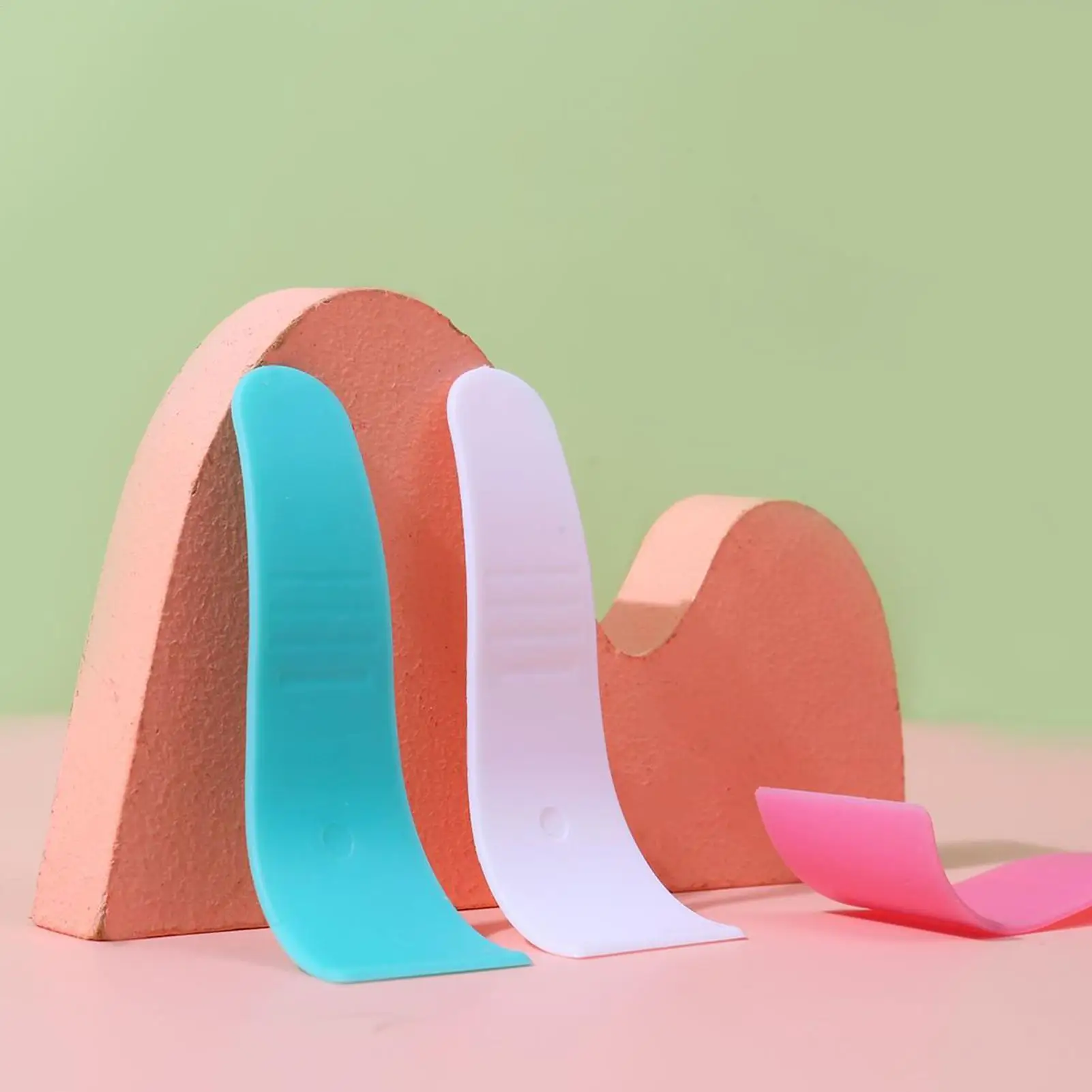 4pcs reusable Cosmetic Accessories Makeup Hair Removal Cream Scoop Hair Removal Spatula Hair Removal Scraper Beauty Tools