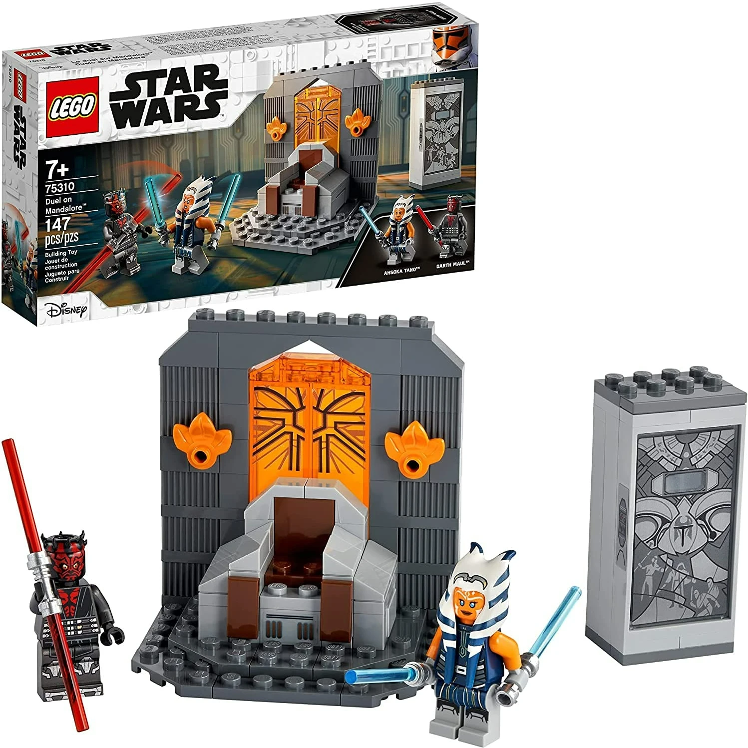 LEGO Star Wars: The Clone Wars Duel on Mandalore 75310 Awesome Toy Building Kit Ahsoka Tano and Darth Maul 147 Pieces moc