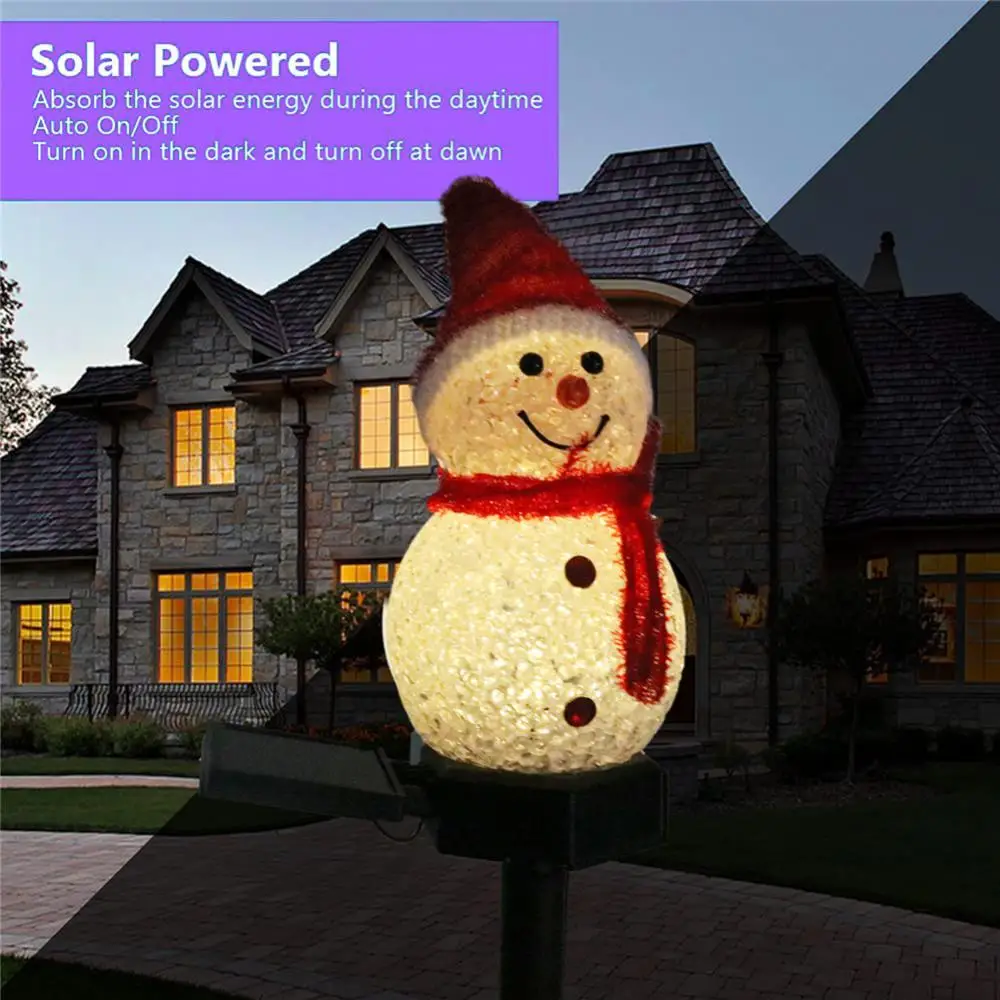 

Solar Snowman Garden Landscape Decoration Light Christmas Lawn Light LED Solar Outdoor Waterproof Lighting Light Christmas Decor