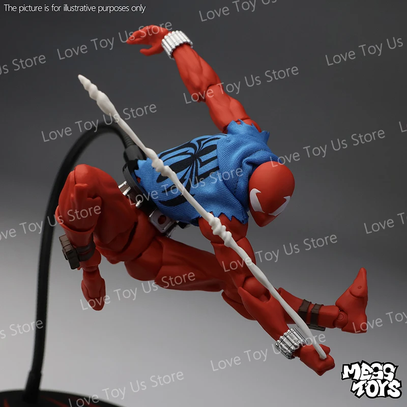 Original Mess Toys Scarlet Hero Scarlet Spiderman Messtoys Spider Man Anime Action Figure Figurine Statue Model Gifts Toys