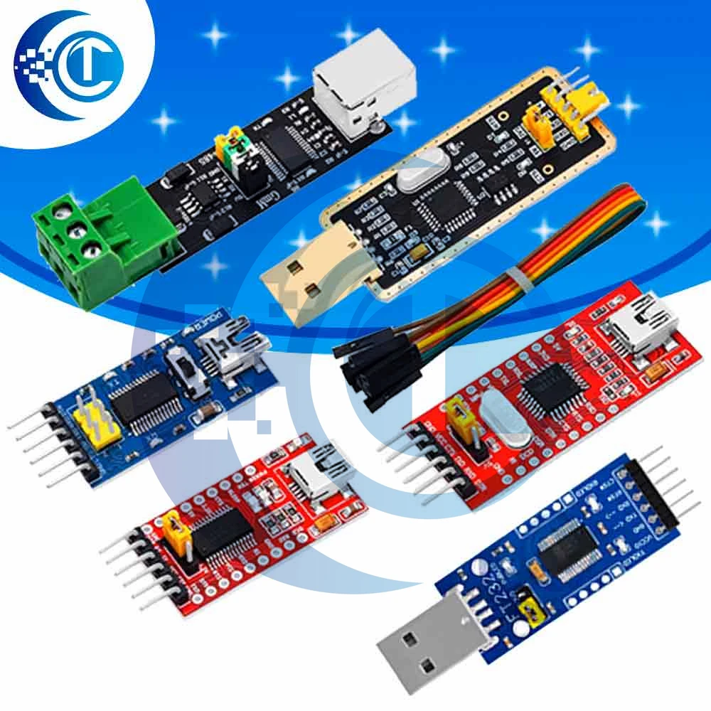 Convertitore seriale USB-TTL FT232RL/FT232BL – Chip FTDI, 3,3 V/5,5 V, mini modulo per Arduino Pro Mini
