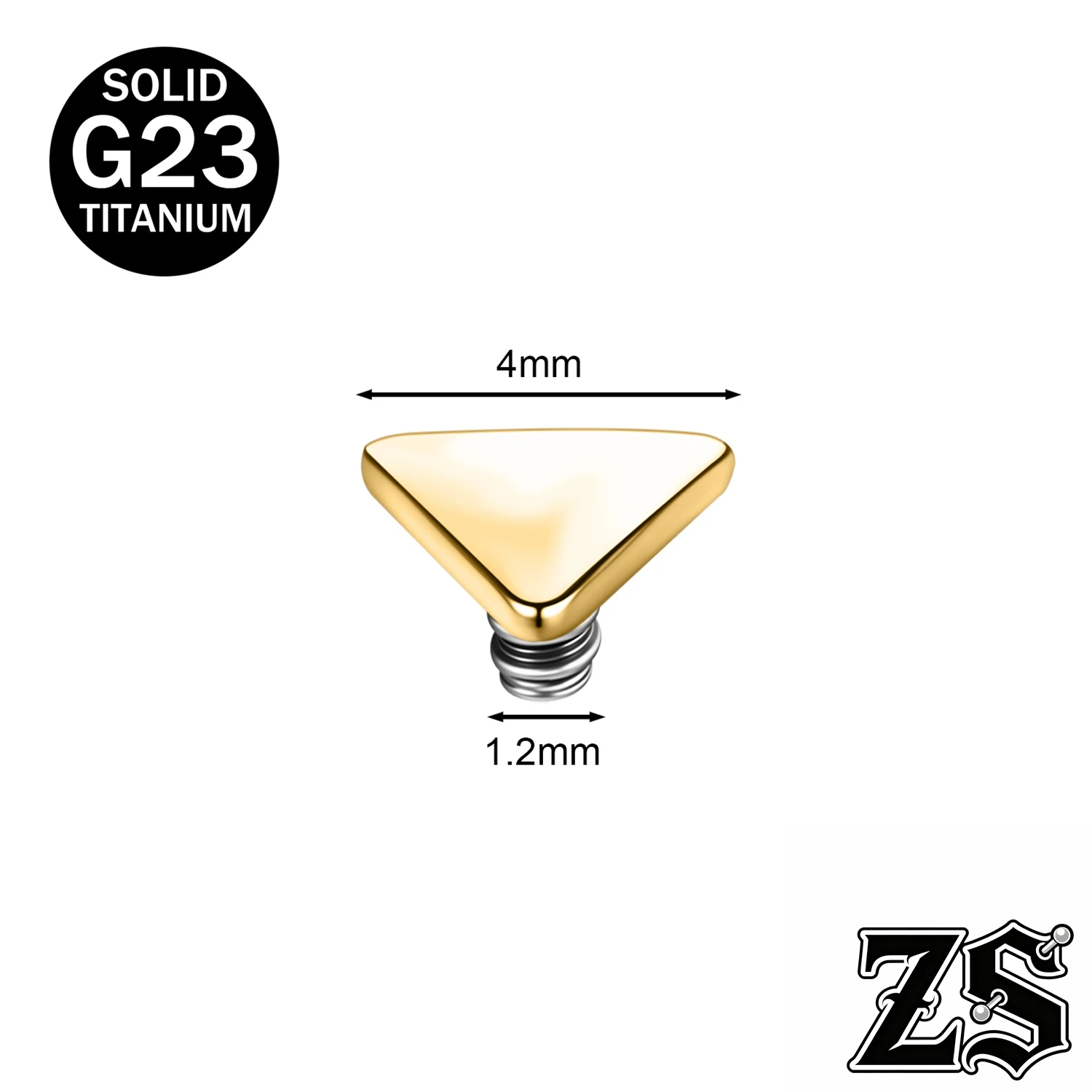 Titanium Dermal Anchor Tops, Zircon Micro Piercing