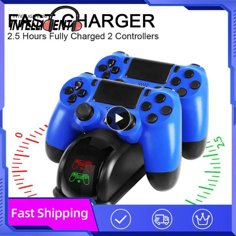 Dual Controller Charging Dock For Slim Controller USB Fast Charging Built-in Smart Chip Dock Station With LED Indicator