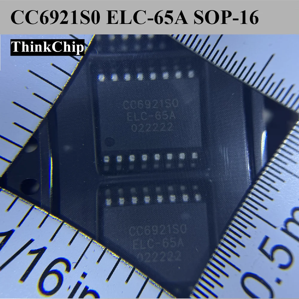 (10pcs) CC6921SO-65A SOP-16 (Marking CC6921S0) Bidirectional Current Sensor 250kHz 30.8mV/A