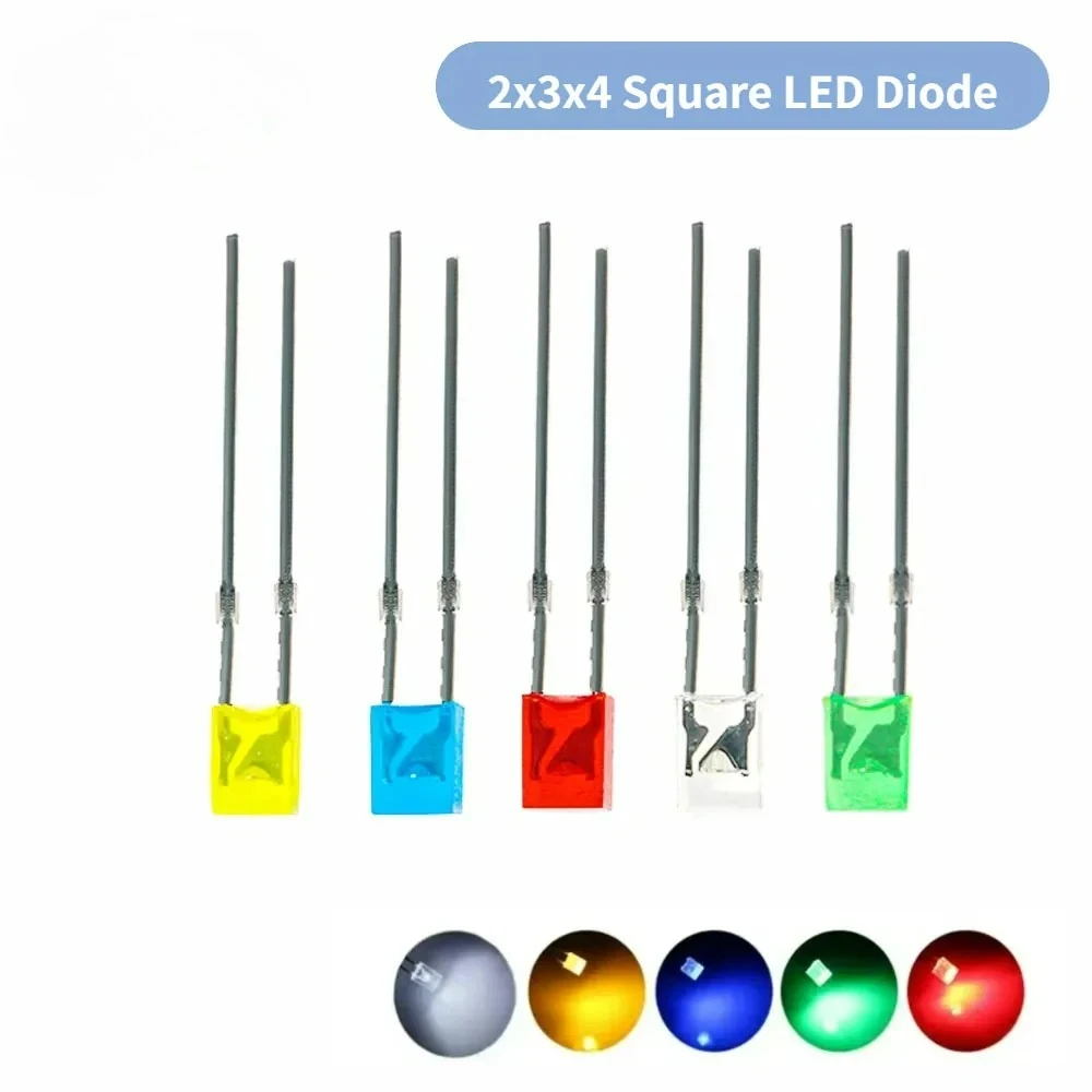 100PCS Square Led L…