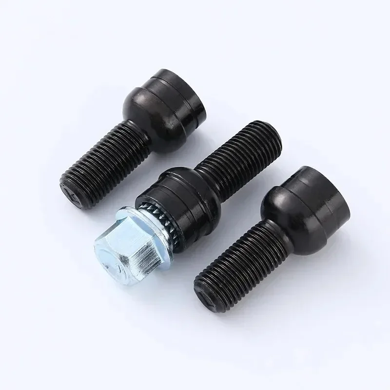 For A Set of Car Tire Anti-theft Screws High-strength Bolts Self-locking Safety Lug Nuts Bolt Access Carbon Steel Anti-theft