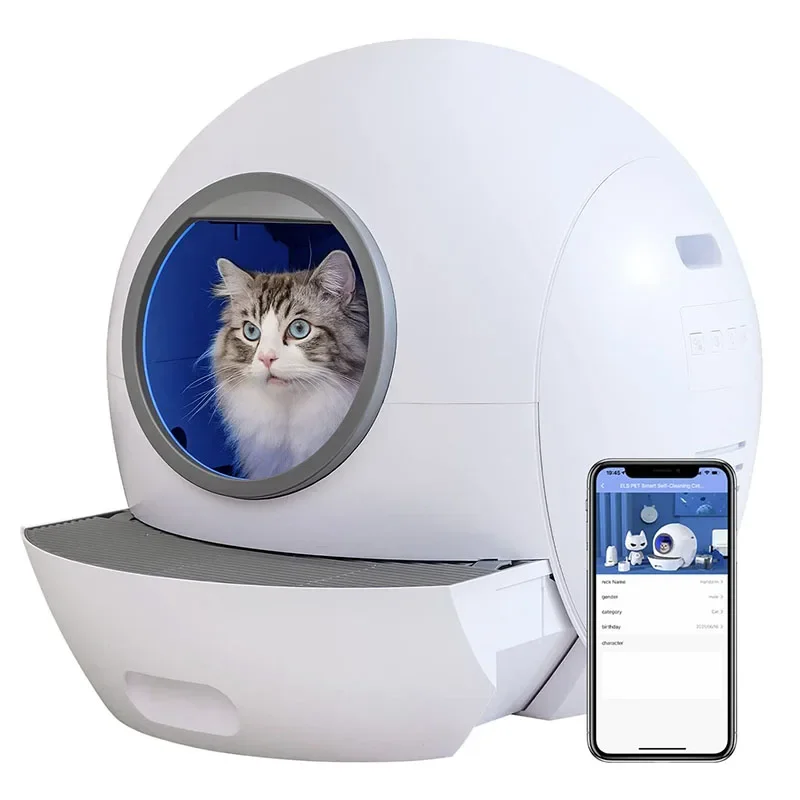 

Smart Cat Litter Box Large Tray Self-cleaning Cats Toilet Automatic Closed Sandboxes Electronic Smart Litter for Cat Pet Product