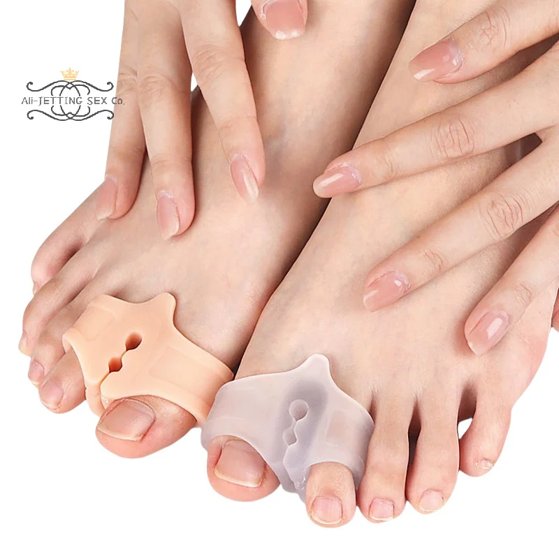 Toe Spreader SeparatorFoot Care Tool Silicone Bunion Hallux Valgus Corrector Thumb Finger Correction Straightener 1pc