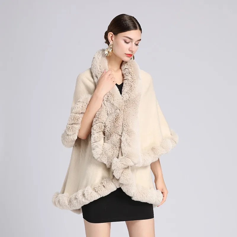 Mantel Mäntel Frauen Jacken Capes Mantel Dicke Warme Casual Ponchos Y2k Streetwear Jacke Offenen Stich Elegante Herbst Winter