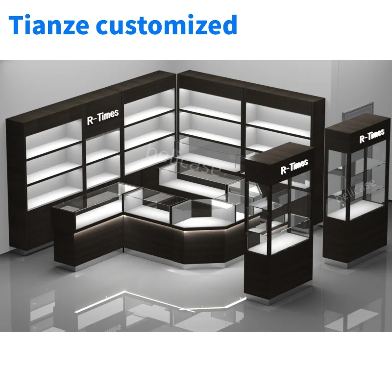 (Customized) Modern Style Jewellery Display Luxury Watch Display Showcase Jewelry Shop Cabinet Display Counter Store