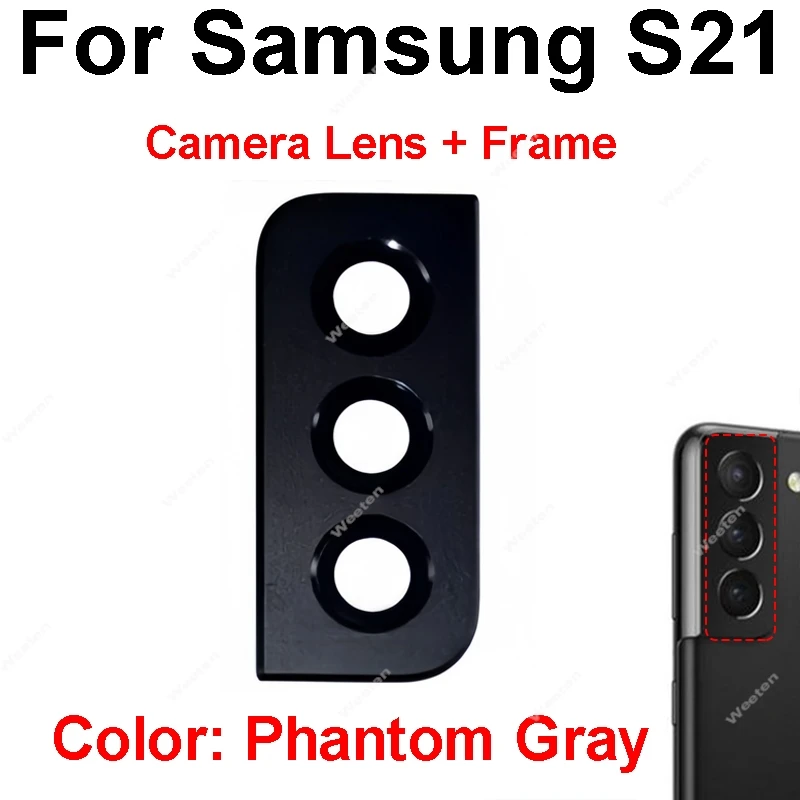 Rear Camera Frame glass Use For Samsung Galaxy S21 S21+ S21 Ultra S21 FE SM-G990F SM-G991B SM-G996B SM-G998B camera Holder cover