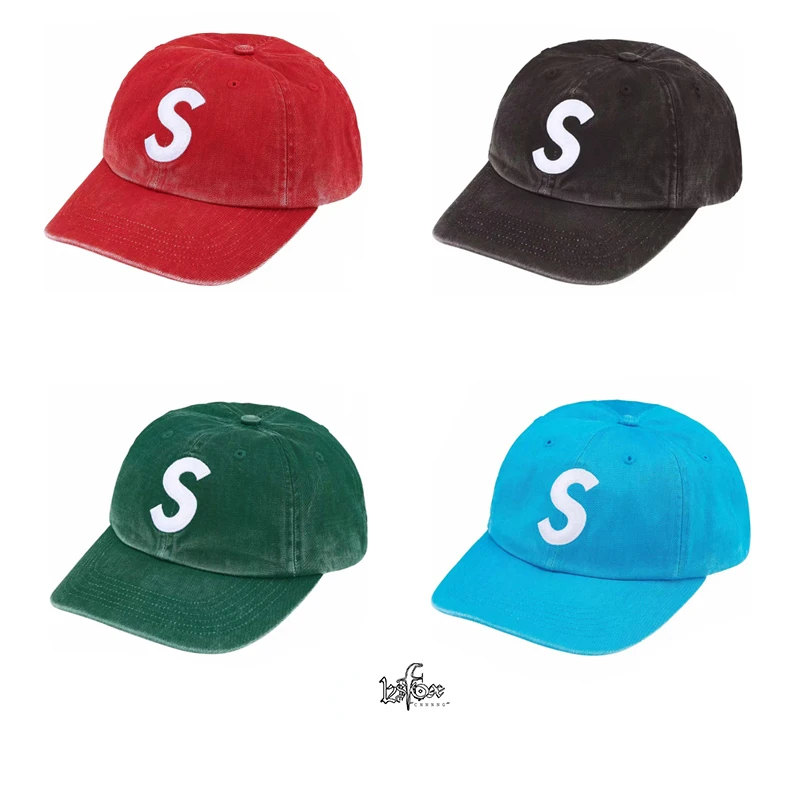 Stylish Streetwear Vintage Embroidered S Logo Baseball Cap Adjustable Cotton Bucket Hat for Men And Women All Seasons