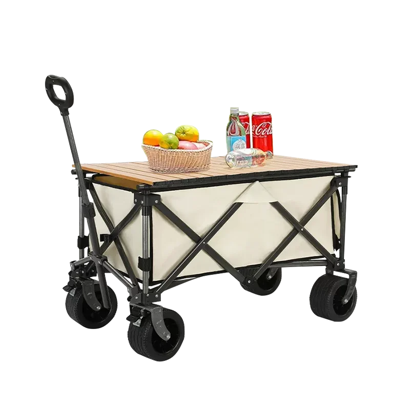

Camping trolley foldable gathering hand-pulled truck outdoor shopping light portable supermarket pick up express trailer